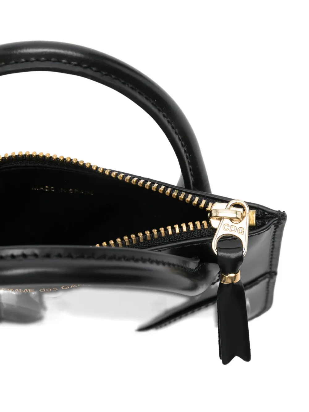 Comme Des Garçons Leather Wallet In Black