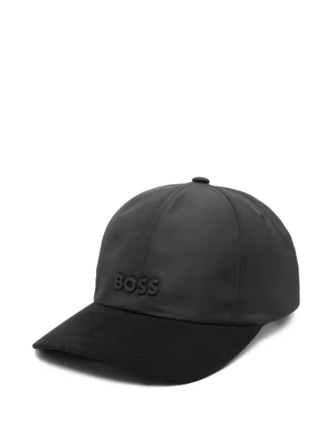 BOSS logo-embossed cap