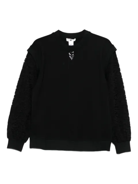 TWINSET — lace-sleeve knitted top