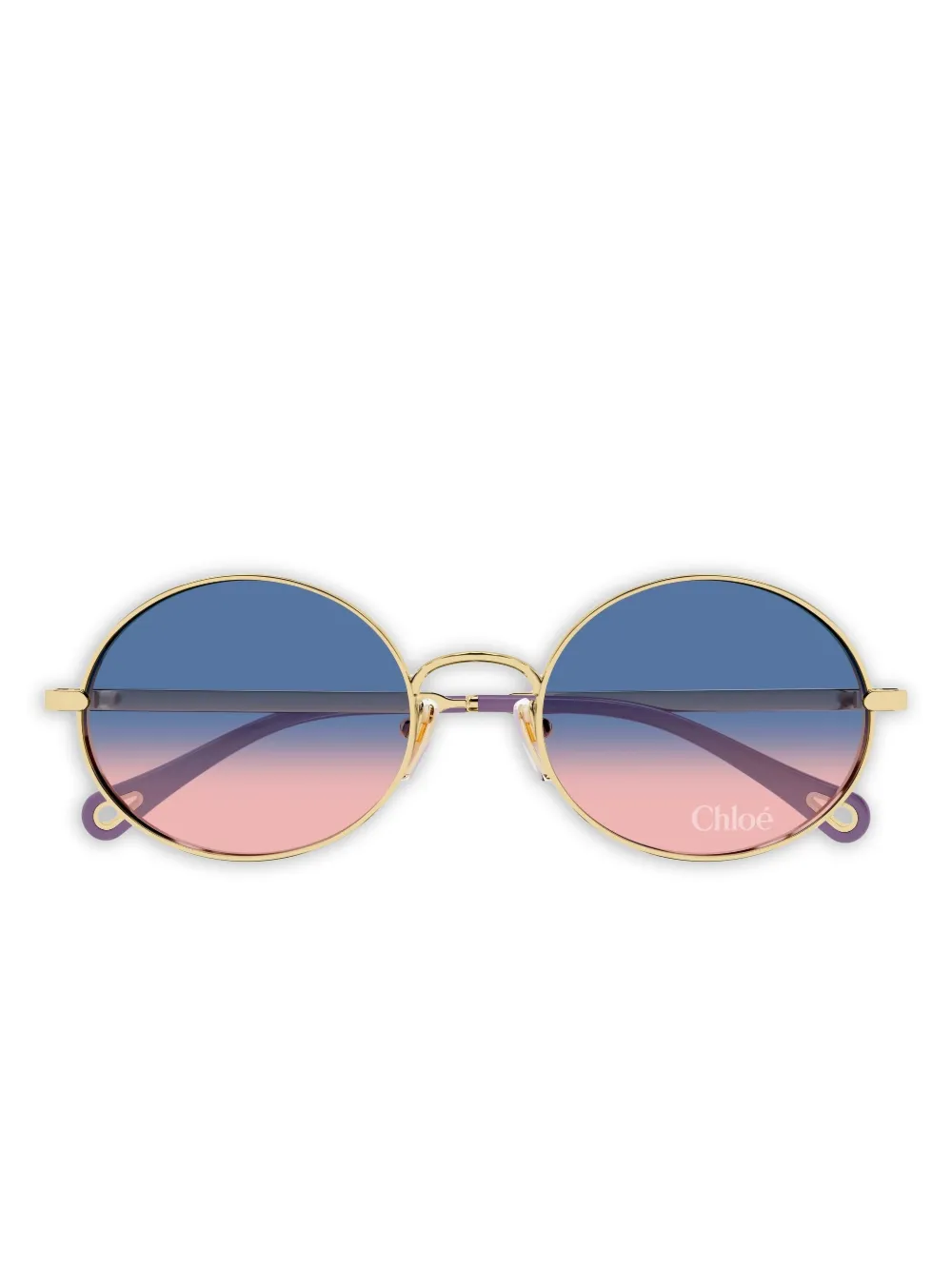 Chloé Eyewear Occhiali da sole tondi CH0326S - Oro
