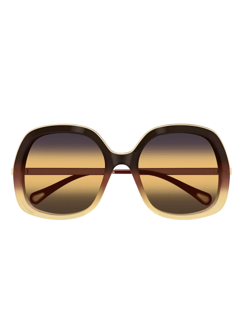Chloé Eyewear Occhiali da sole tondi - Marrone