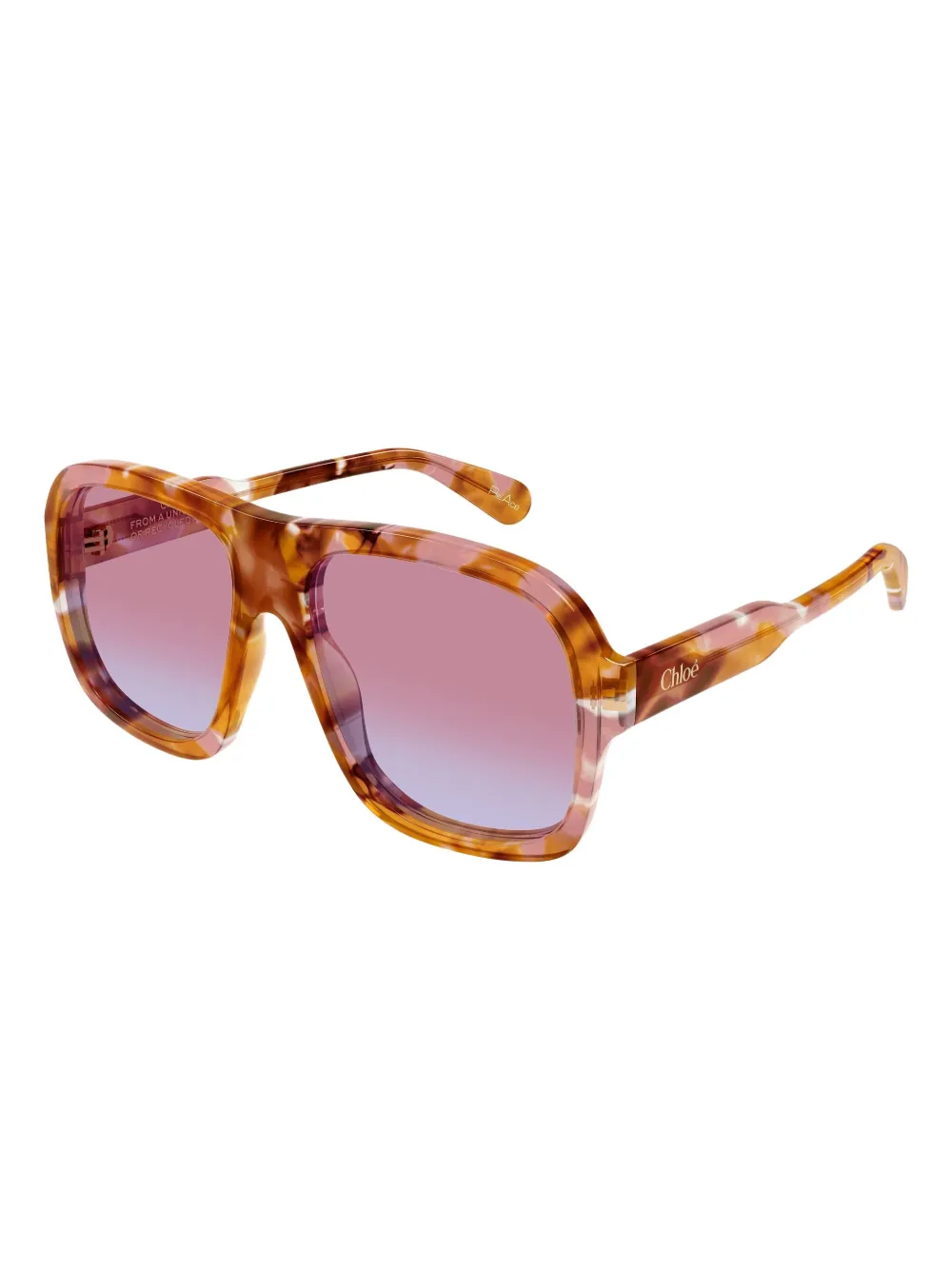 Chloé Eyewear CH0331S zonnebril met geometrisch montuur - Bruin