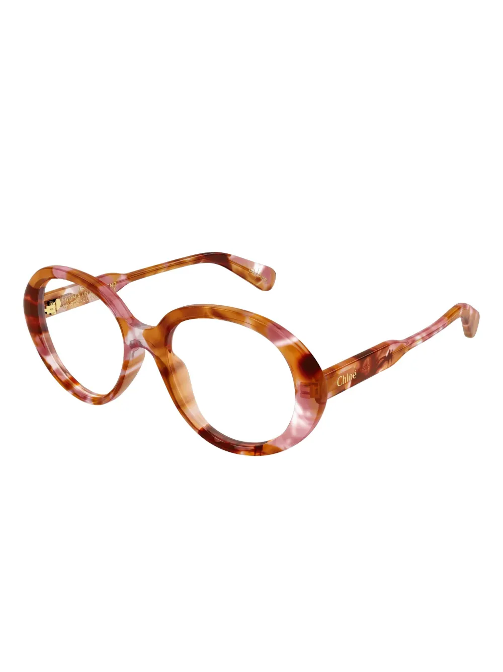 Chloé Round Frame Glasses In Brown