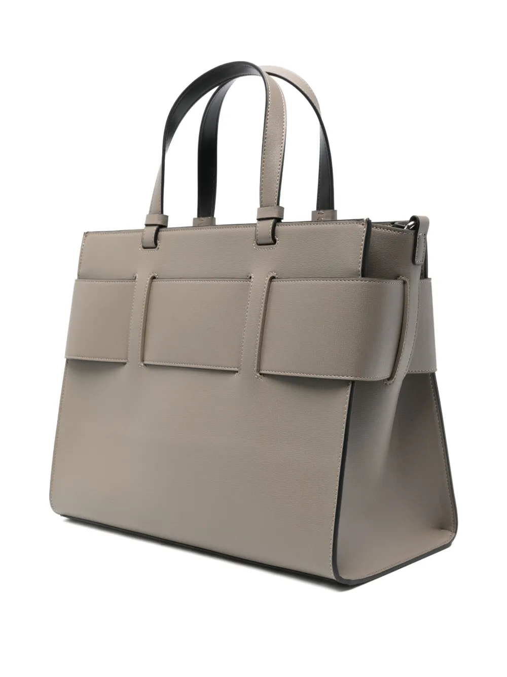 Armani Exchange Logo-plaque Tote Bag In Gray