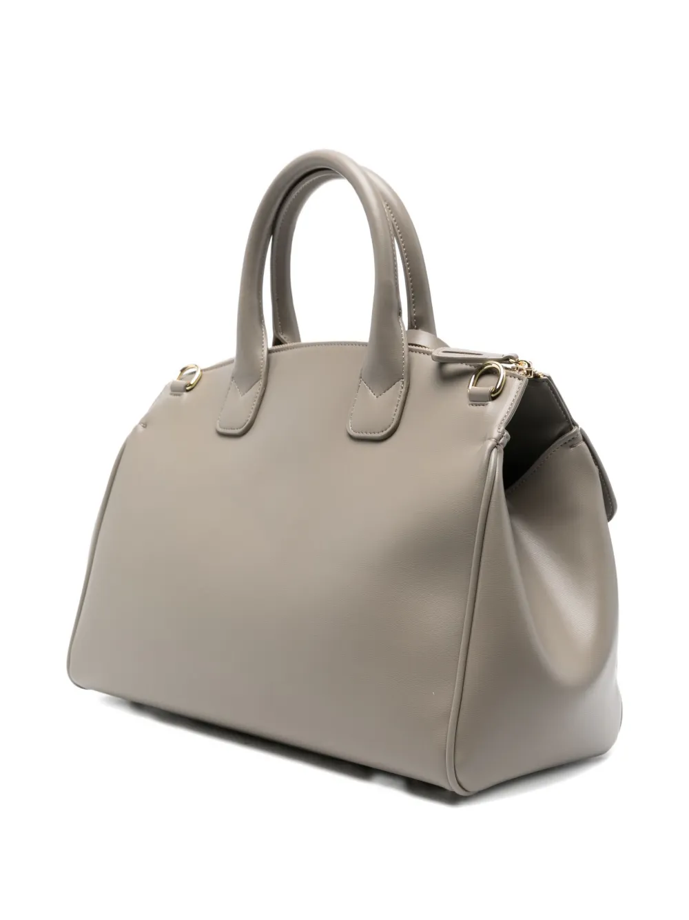 Armani Exchange ASV Trunk padlock tote bag - Grijs