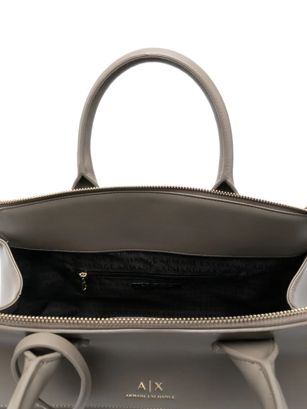 Armani Exchange ASV Trunk shopper met hangslot Grijs