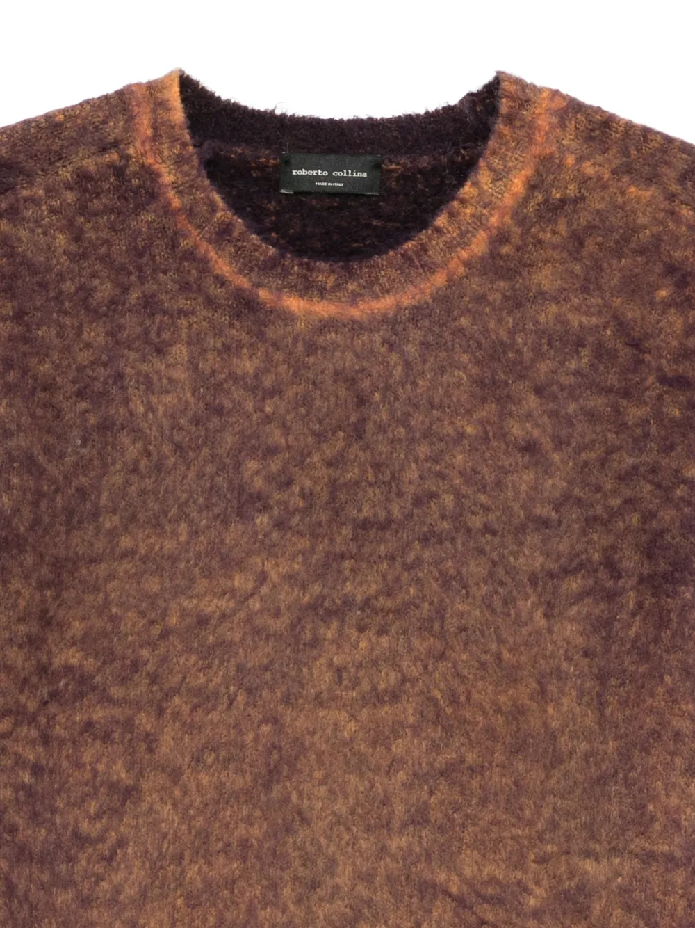 Roberto Collina Trui met ronde hals Bruin