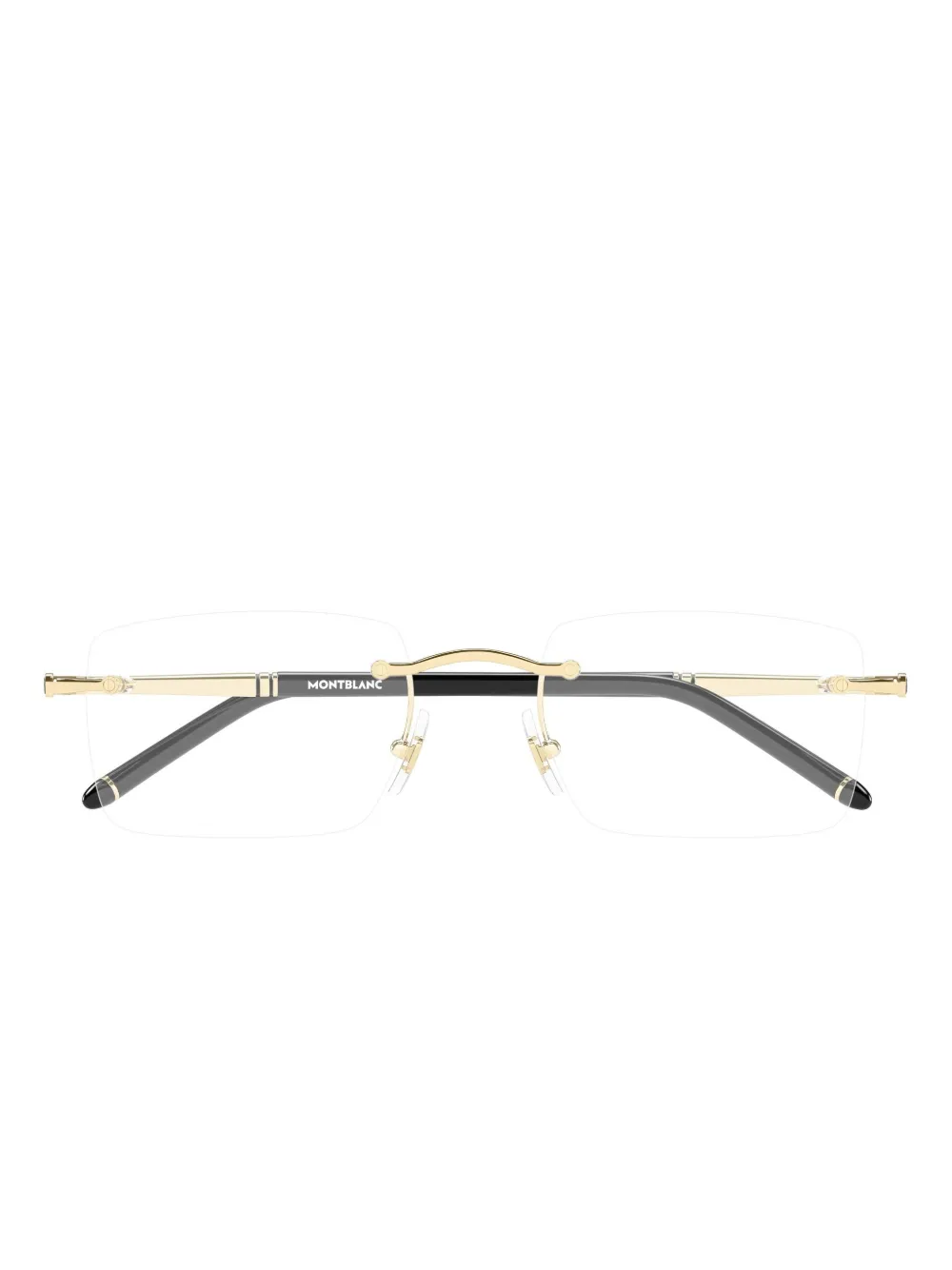 Montblanc lentes con armazón rectangular | negro | Image 1