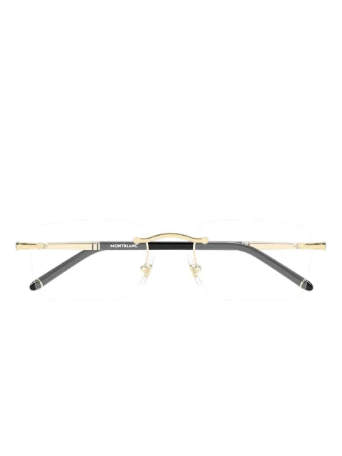 Montblanc lentes con armazón rectangular