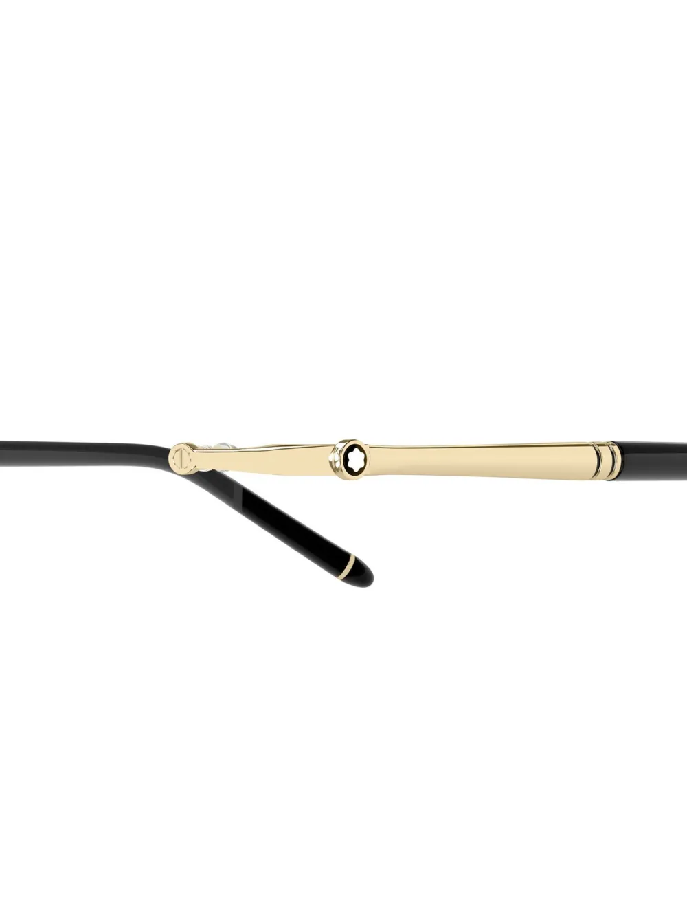 Montblanc Bril met rechthoekig montuur Zwart