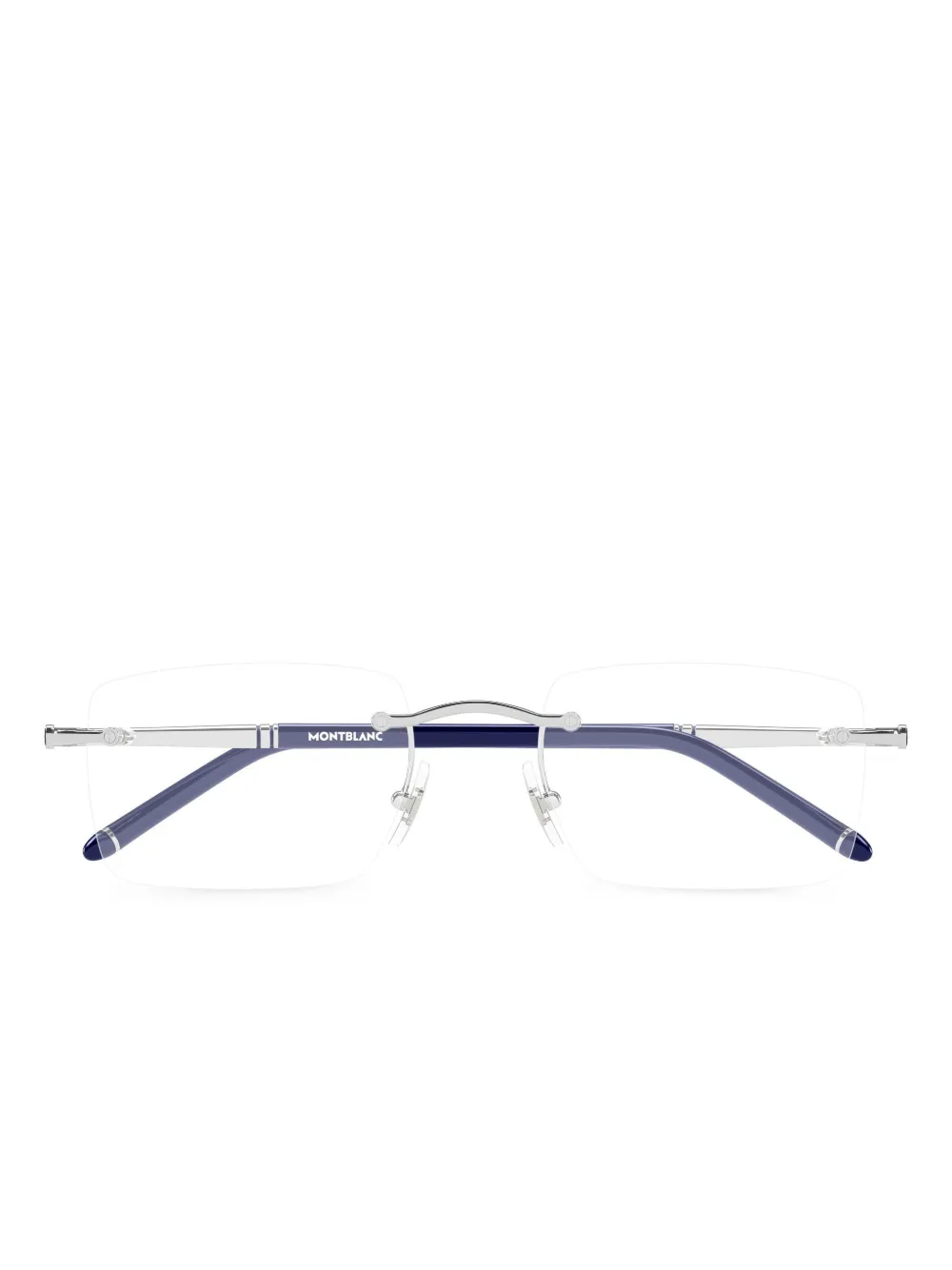 Montblanc lentes con armazón rectangular | azul | Image 1