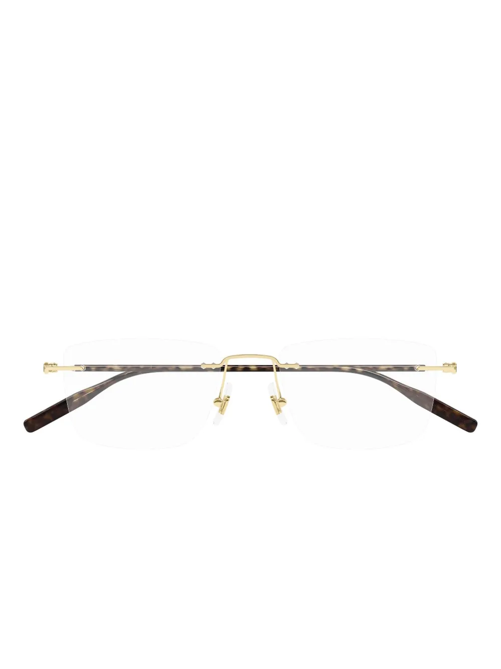 Montblanc lentes con armazón rectangular | marrón | Image 1