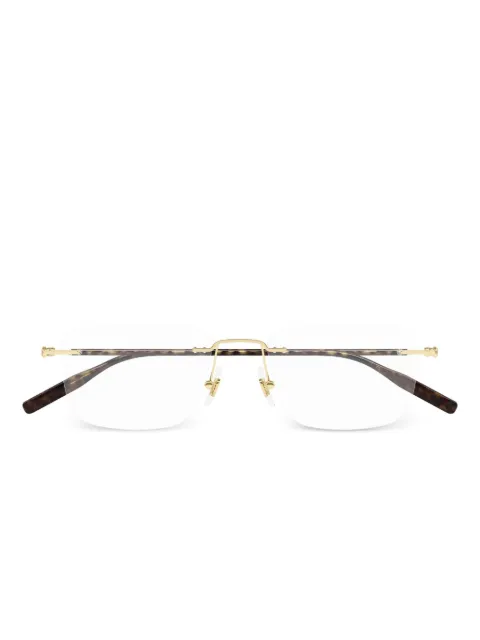 Montblanc lentes con armazón rectangular
