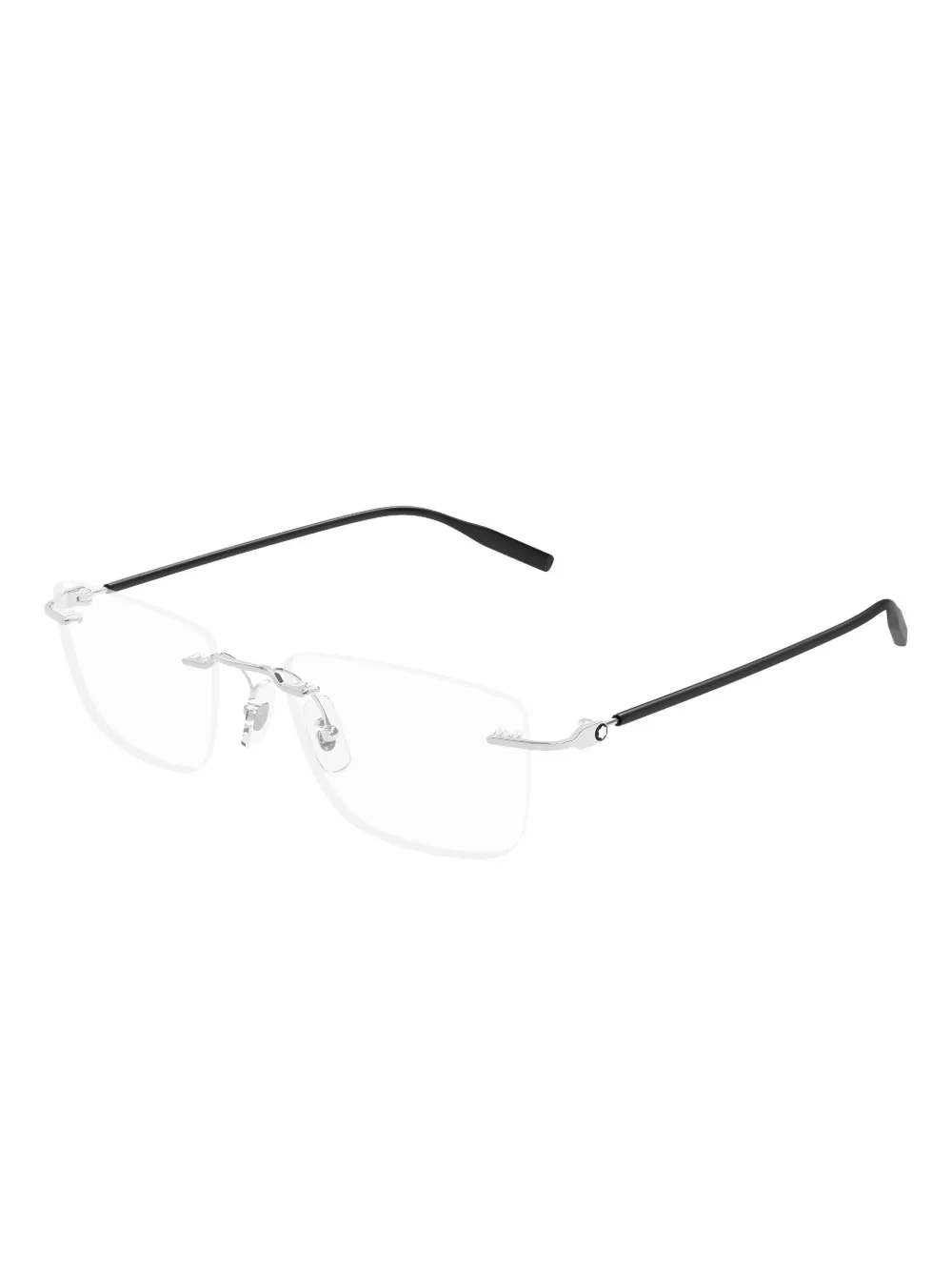 Montblanc lentes con armazón rectangular | negro | Image 1