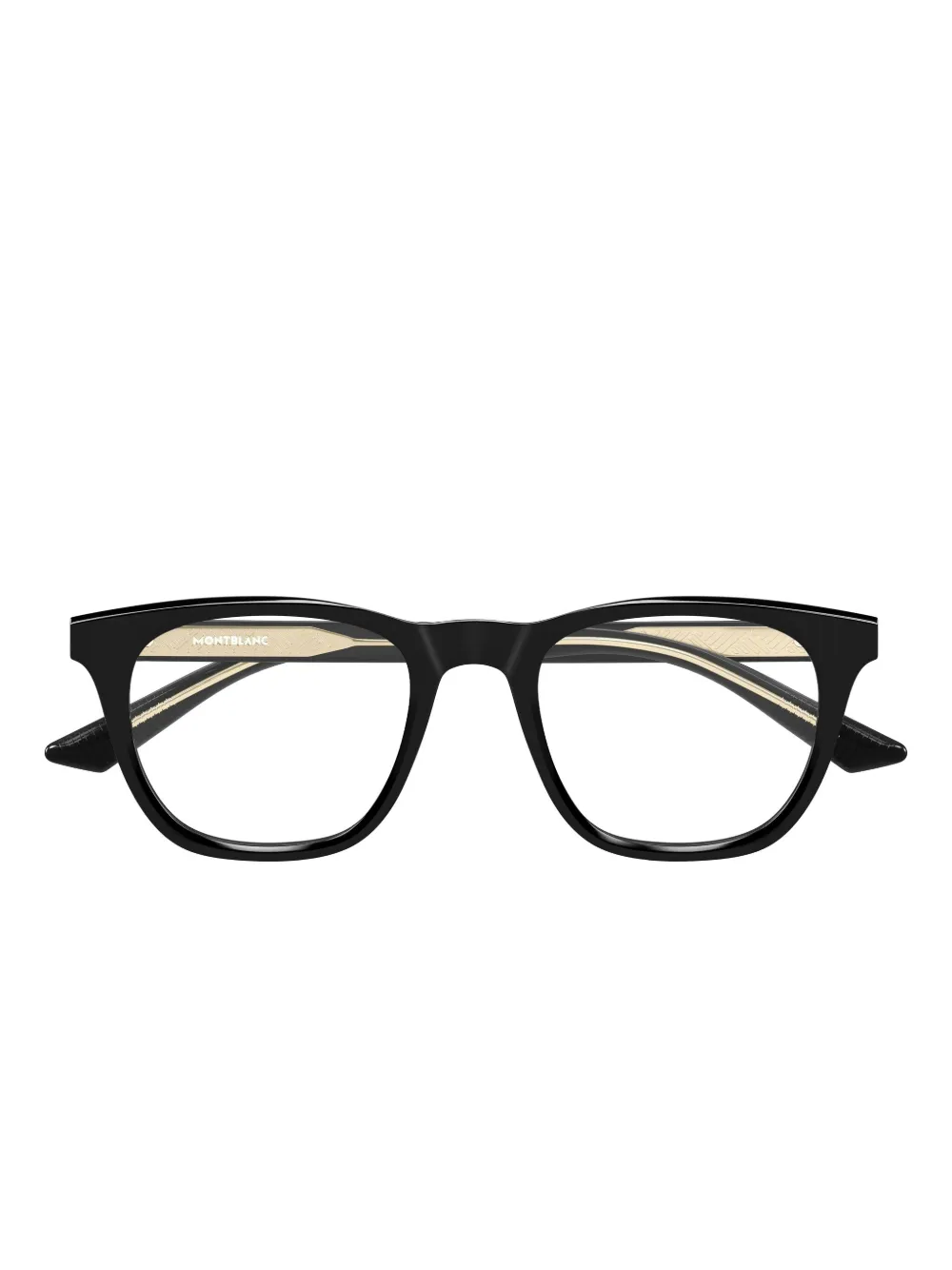 Montblanc Round-frame Glasses In Black