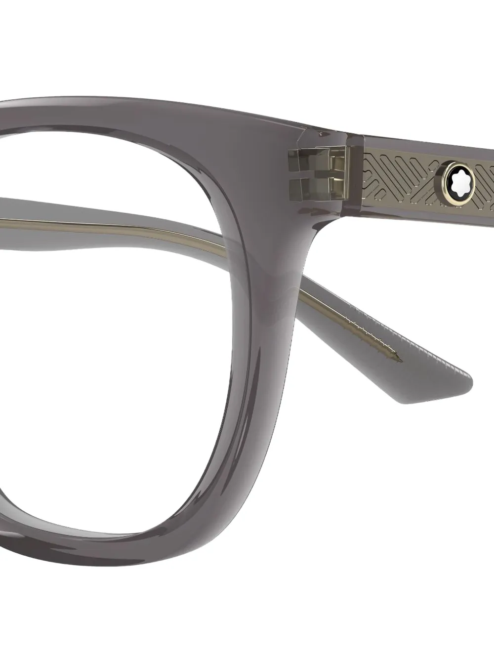 Montblanc Bril met rond montuur Grijs