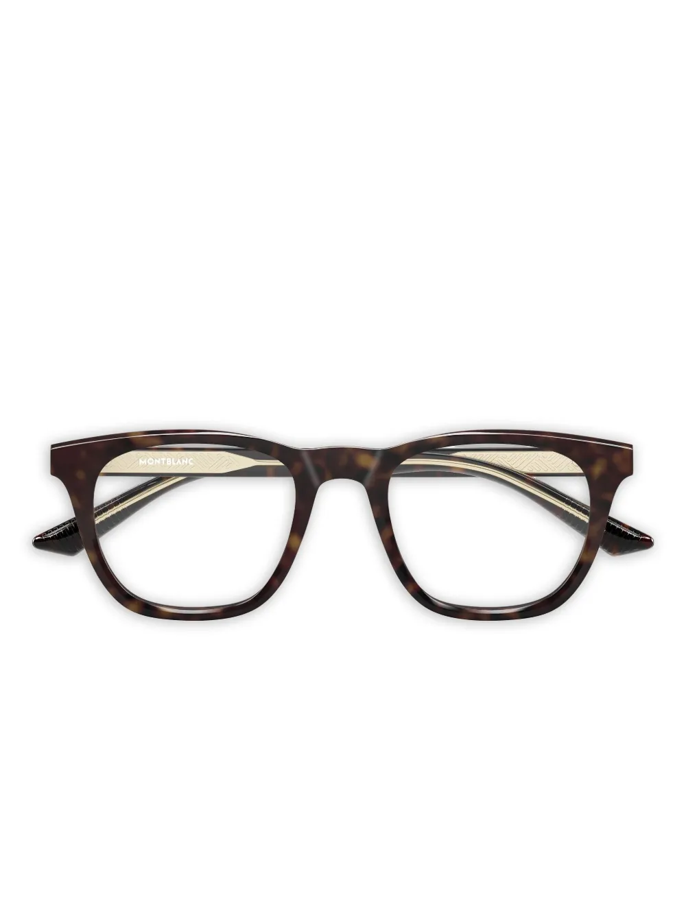 Montblanc lentes con armazón geométrica | marrón | Image 1