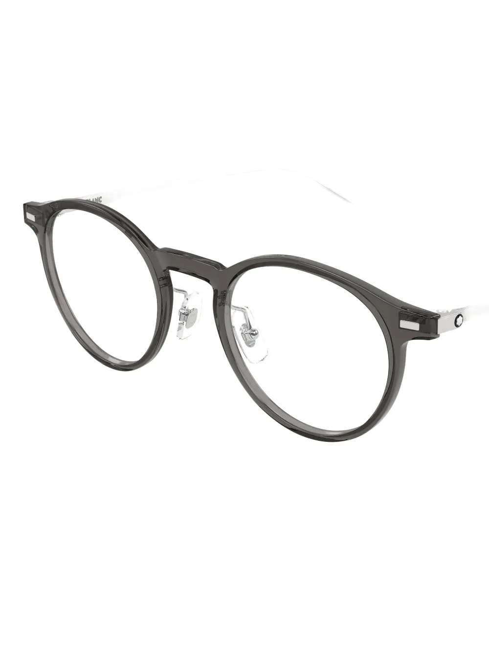 Montblanc Round-frame Glasses In Black