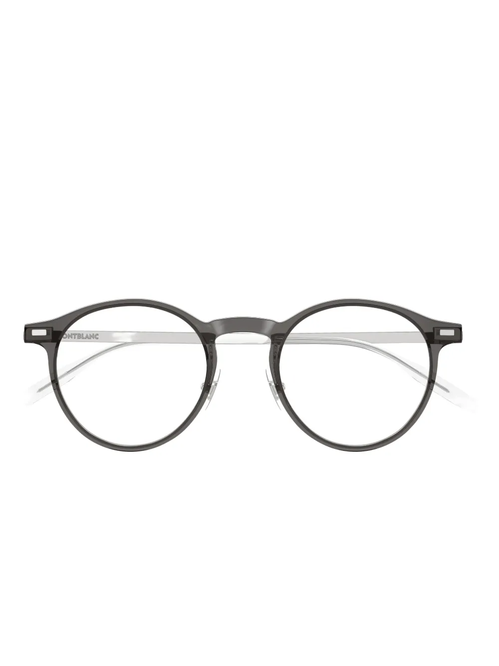 Montblanc Round-frame Glasses In Black