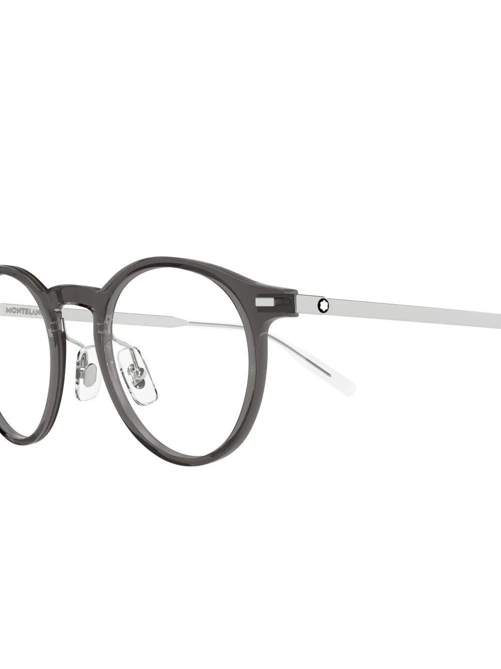 Montblanc Bril met rond montuur Grijs