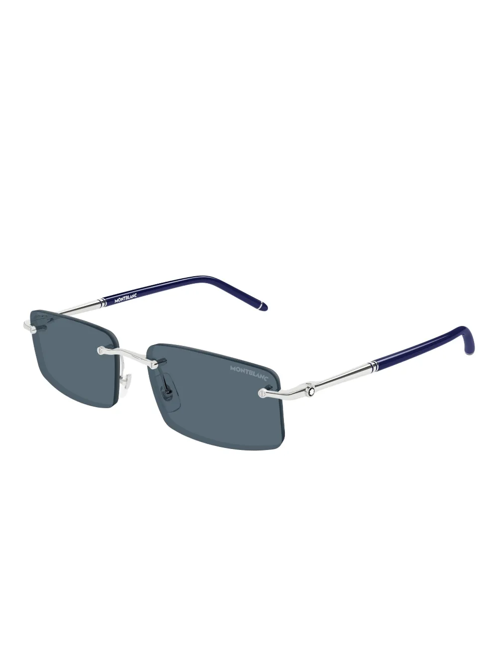 Montblanc lunettes de soleil à monture rectangulaire | argent | Image 1