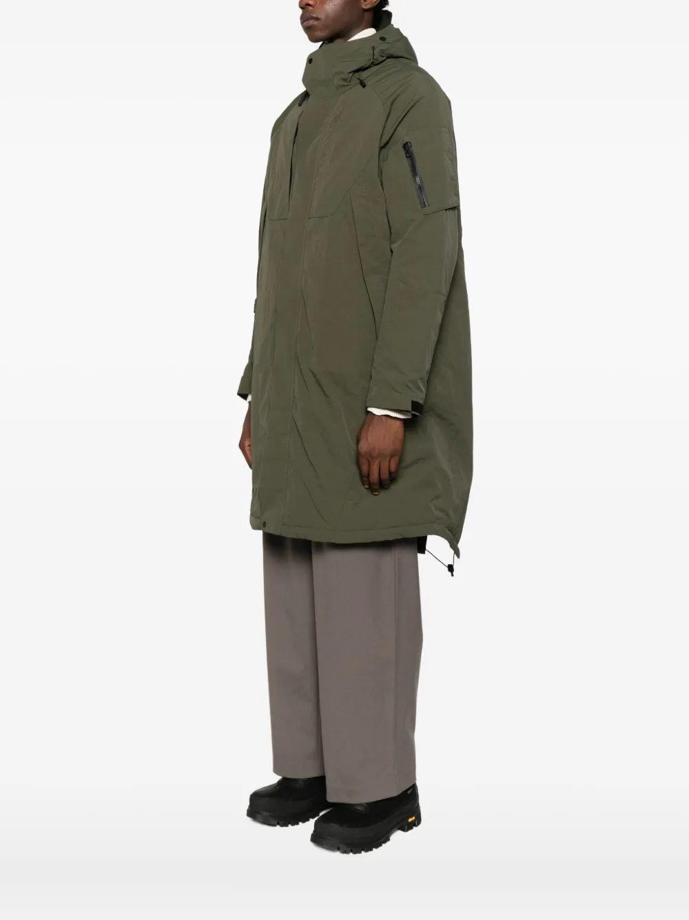 Jg1 Hooded Zip-up Jacket In Green