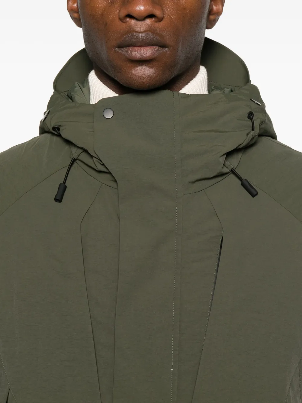 Jg1 Hooded Zip-up Jacket In Green