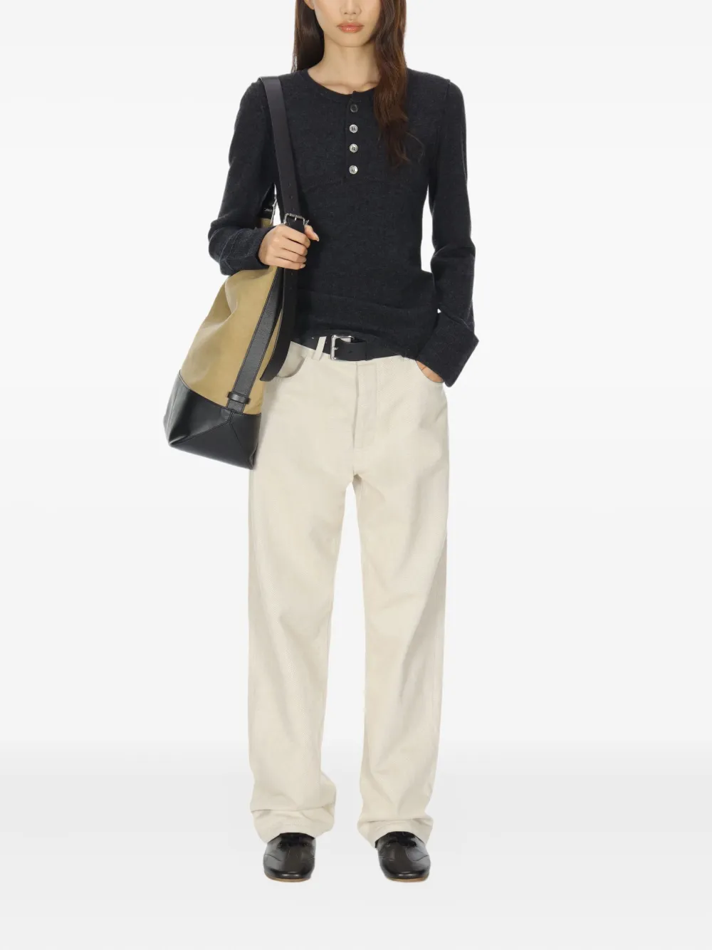 CUDDLEUP 纽扣长袖T恤 | T恤 | Image 2