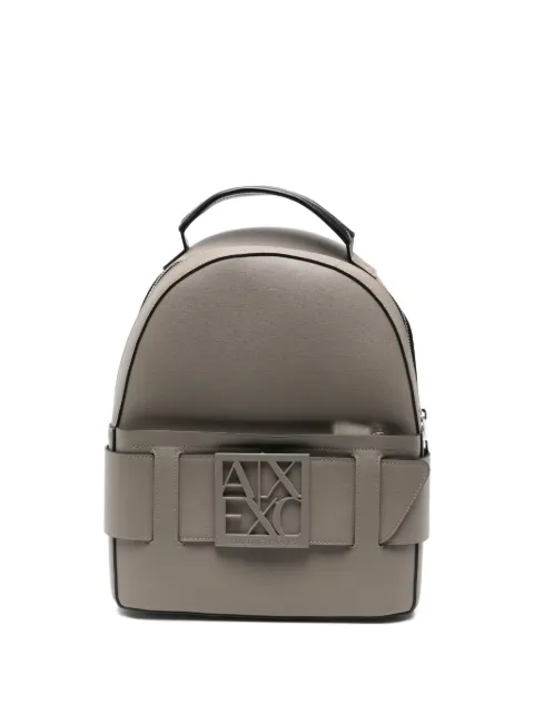 Armani Exchange logo-plaque backpack