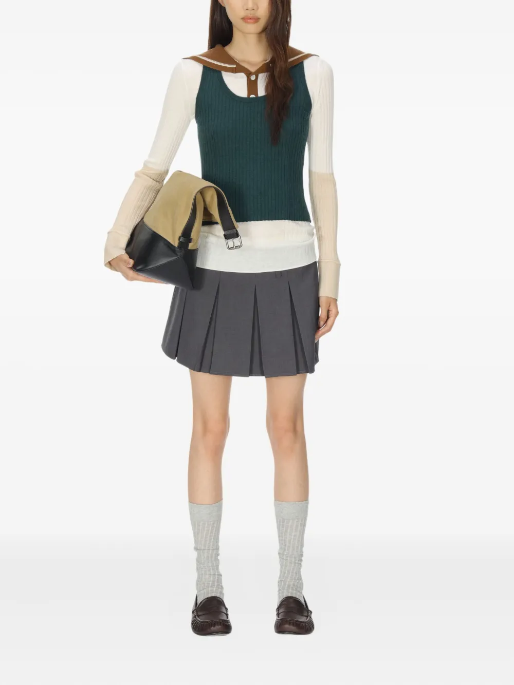 CUDDLEUP Sailor 翻领毛衣 | 毛衣 | Image 2