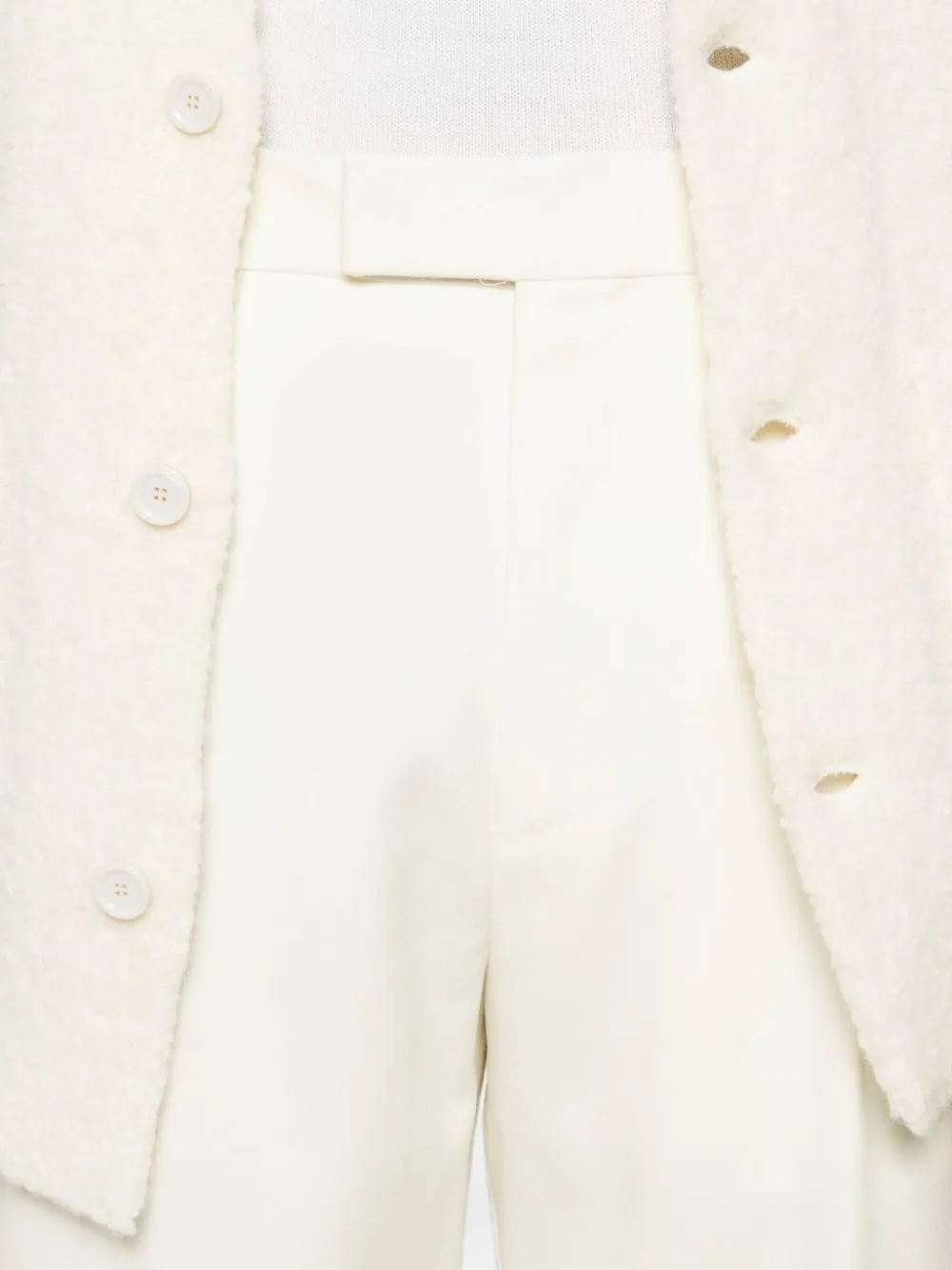 Zegna Geplooide wollen broek Beige