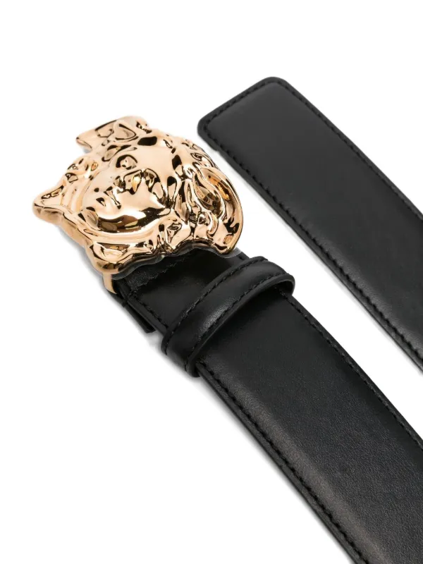 小物 Versace Medusa Head Buckle Belt Black Versace Medusa Head-buckle Belt | Black | FARFETCH