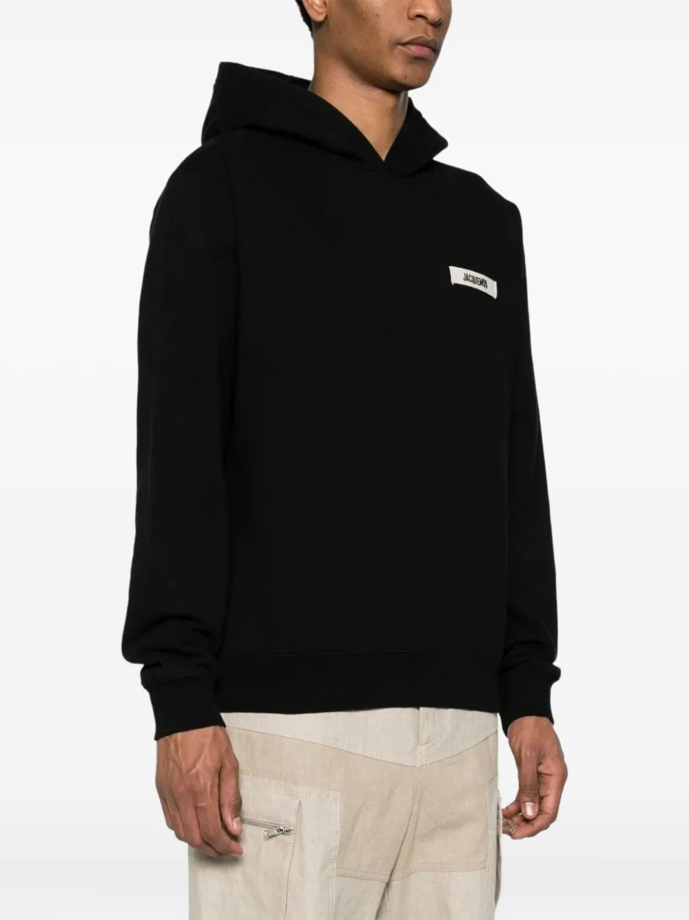 Jacquemus Hoodie met logo Zwart