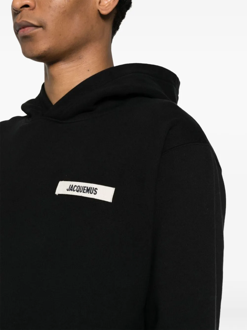 Jacquemus Hoodie met logo Zwart