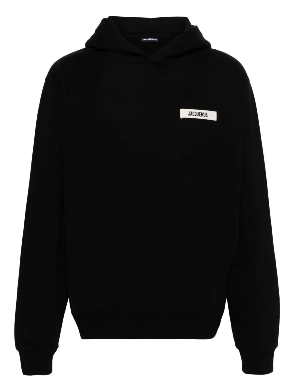 Jacquemus Logo Hoodie In Black