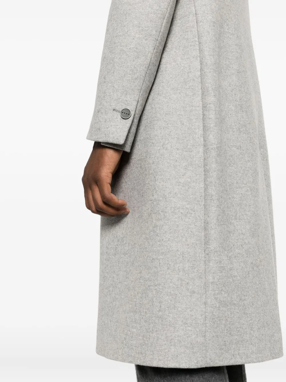 Hevo Double-breasted Coat In Gray