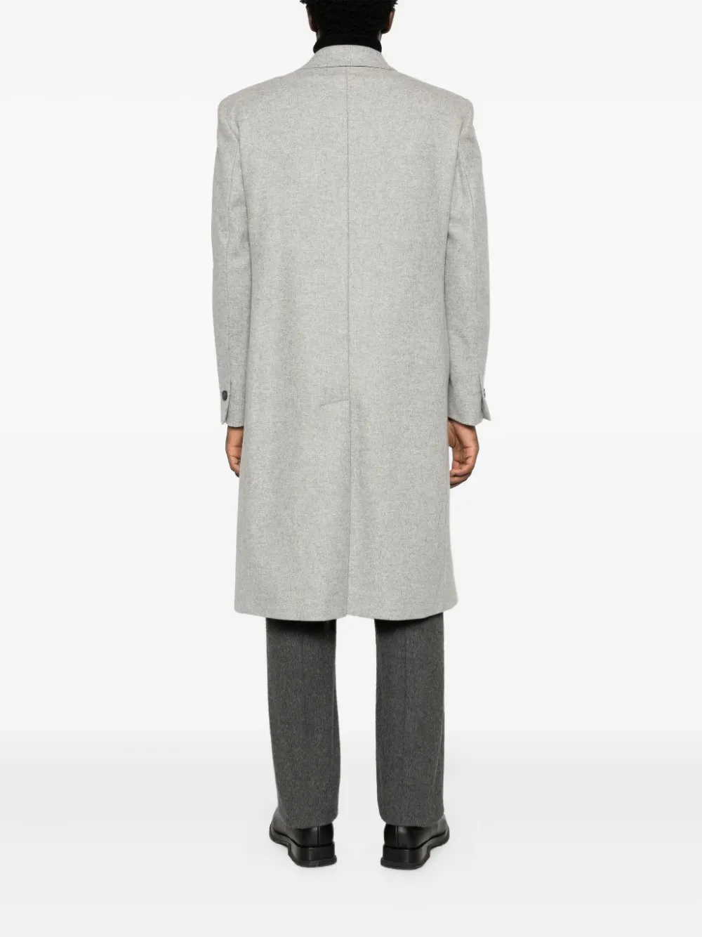 Hevo Double-breasted Coat In Gray