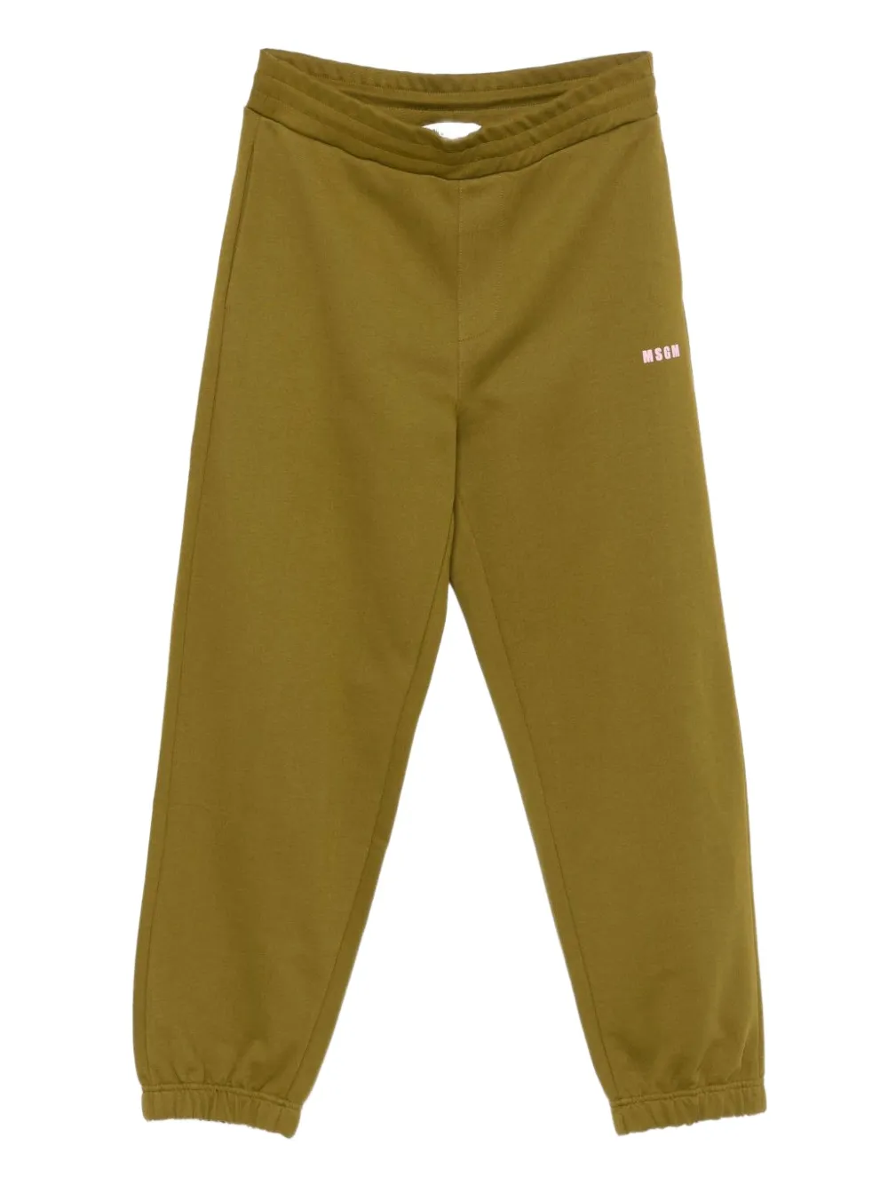 MSGM pantalon de jogging à logo imprimé | vert | Image 1