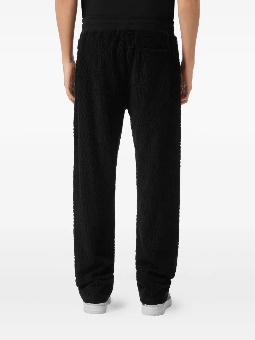 Philipp Plein Trainingsbroek met jacquard Zwart