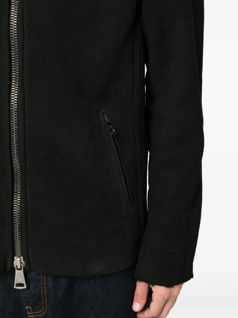 Giorgio Brato Jack met capuchon Zwart