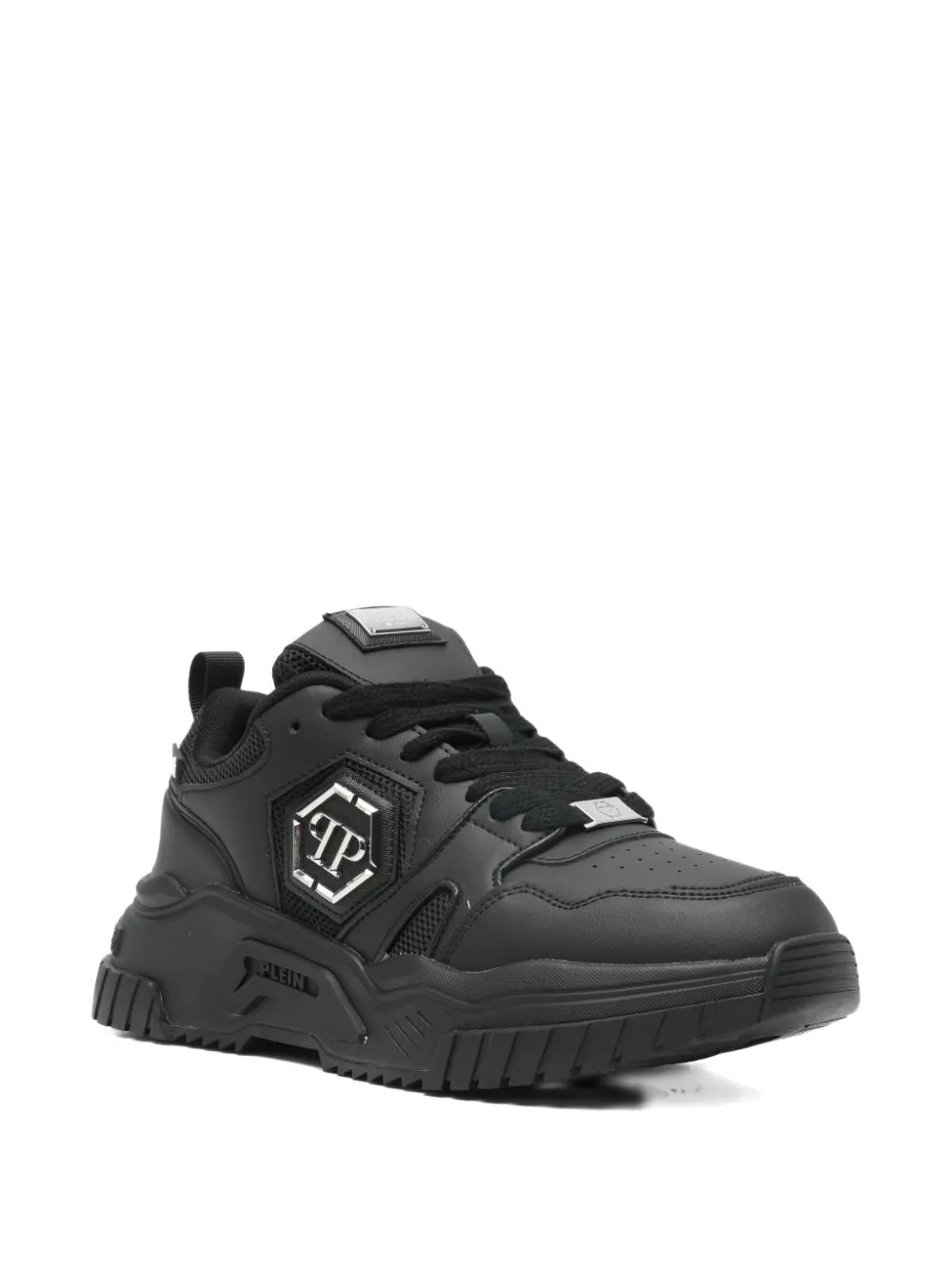 Philipp Plein logo-plaque sneakers Zwart