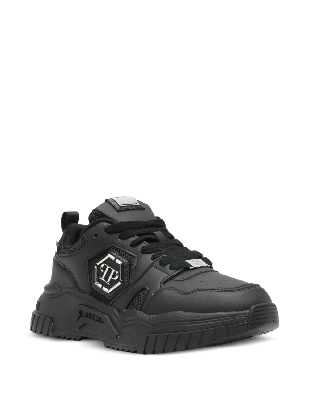 Philipp Plein Sneakers met logoplakkaat Zwart