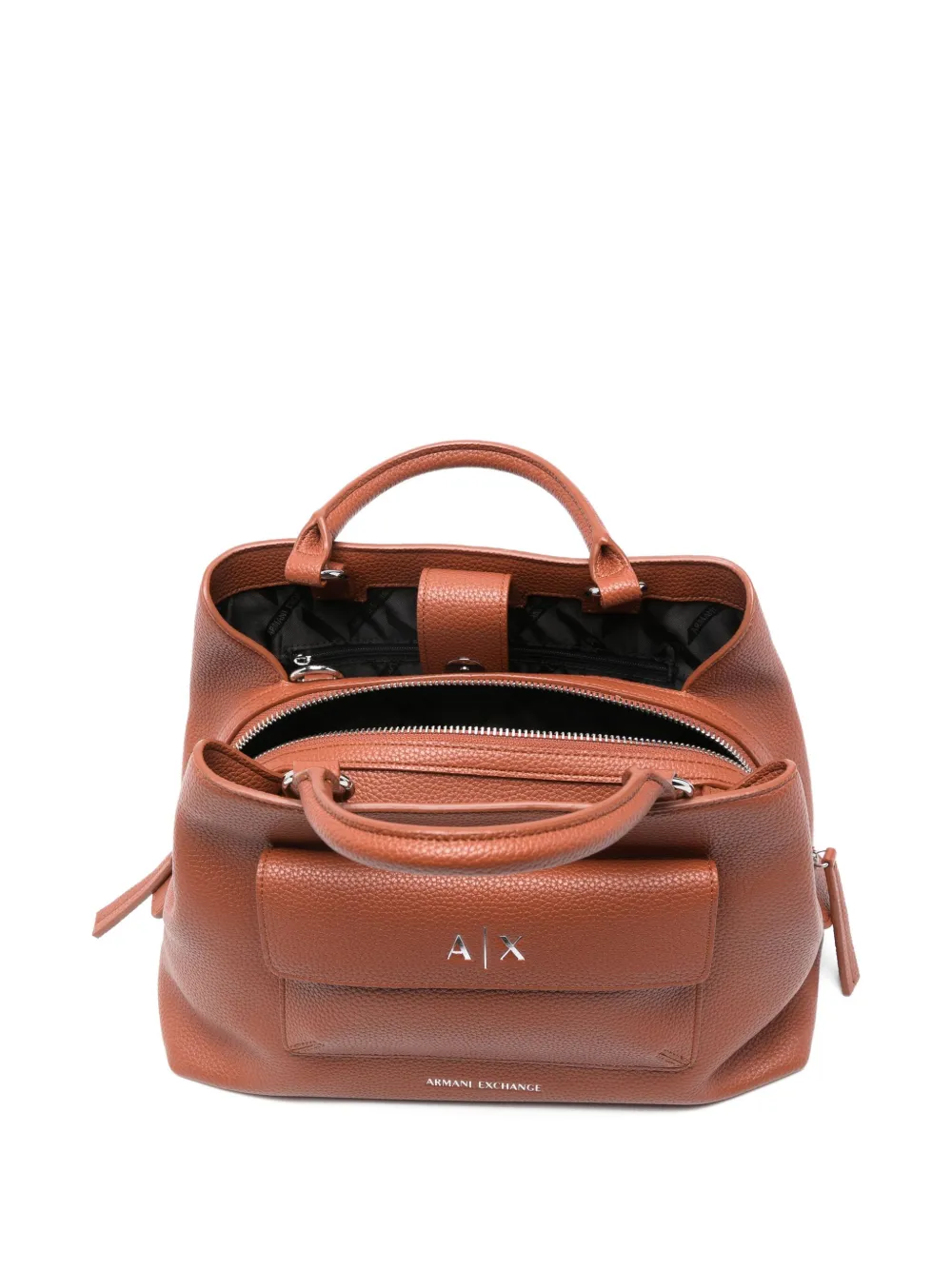 Armani Exchange Shopper met voorzak Bruin