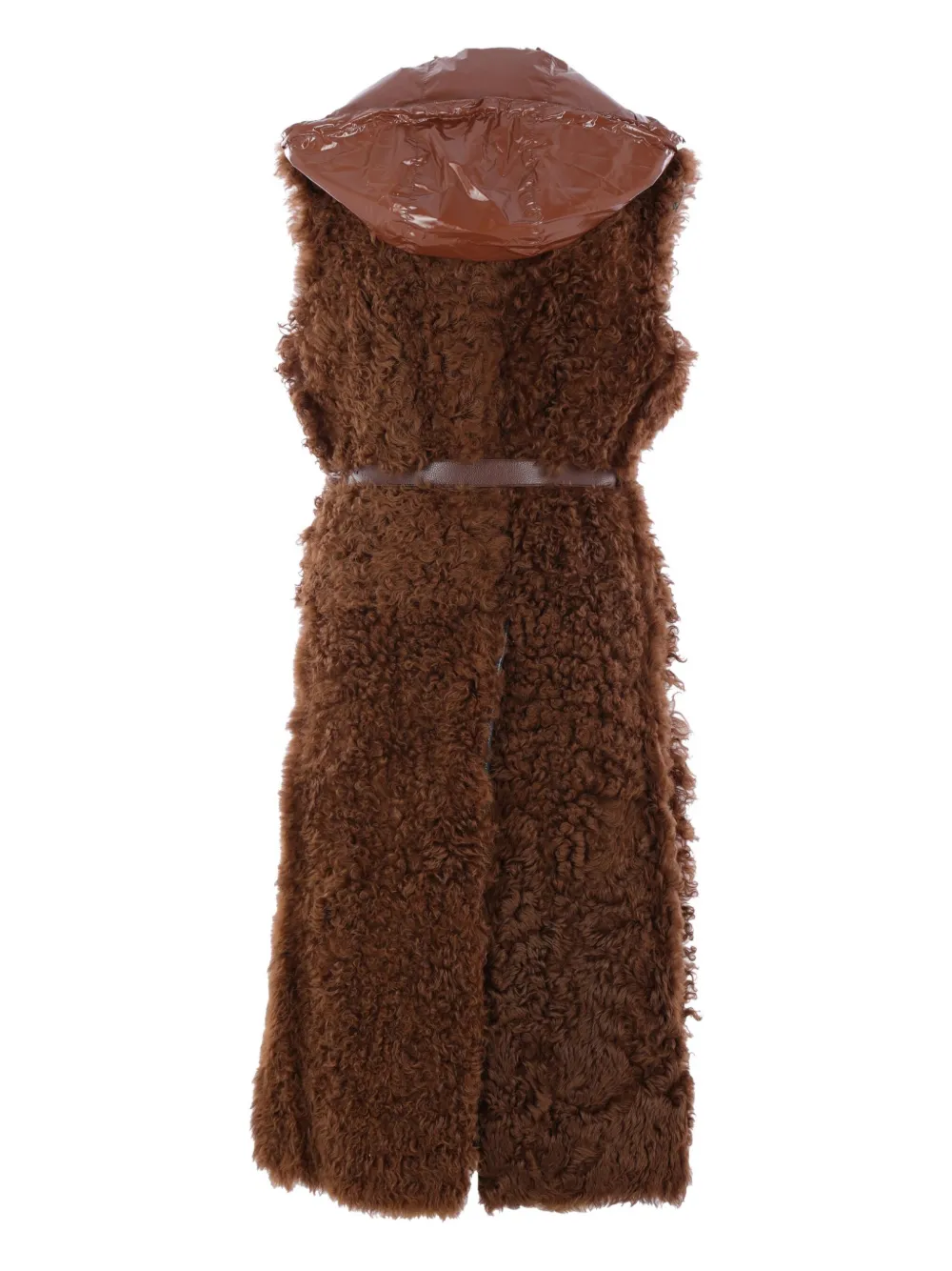 Plan C Mantel met ceintuur - Bruin