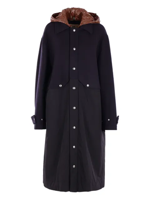 Plan C hooded-buttoned coat