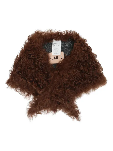 Plan C shearling scarf