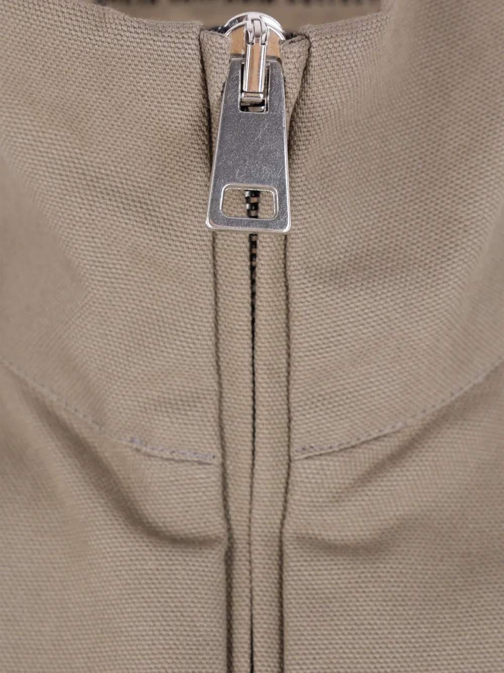 Meta Campania Collective Katoenen jack met ritssluiting Beige
