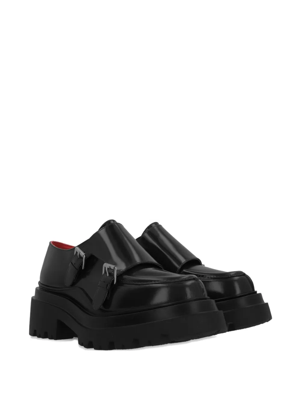 Plan C 60mm leather loafers - Zwart