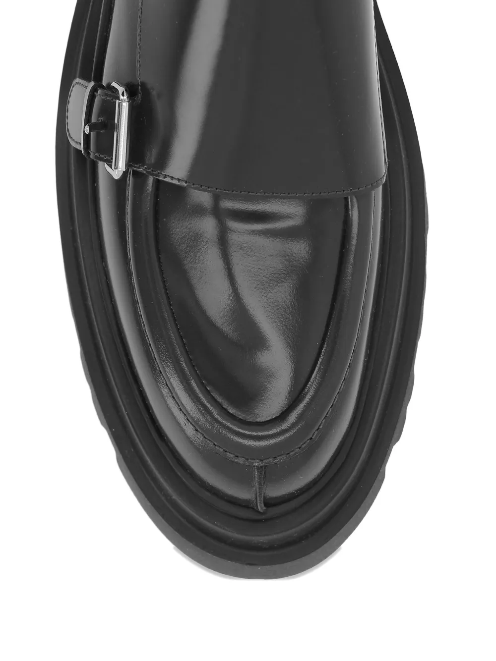 Plan C Leren 60 mm loafers Zwart