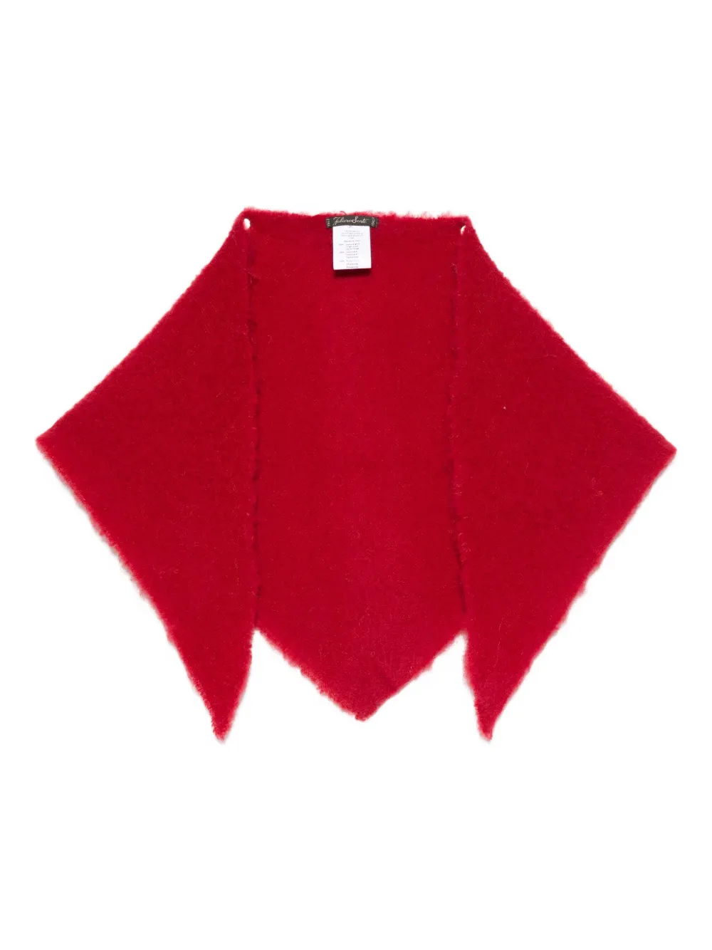 Faliero Sarti Triangular-shape Scarf In Red